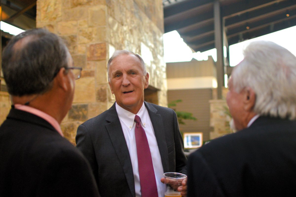 TERRY ANDERSON CHATS WITH GUEST AT BGC EVENT 2024