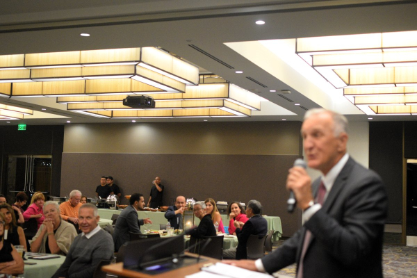 TERRY AUCTIONS ITERMS TO GUESTS AT BGC GALA