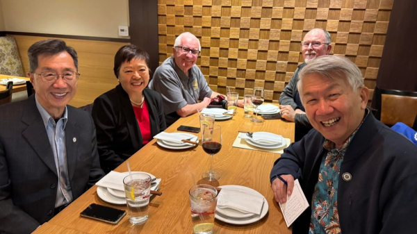 DINNER WITH K INTERNATIONAL PRESIDENT, LEE